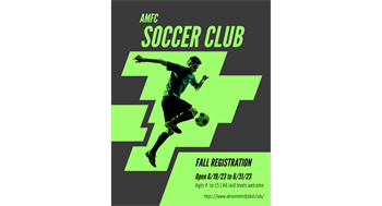In-House ages 4-8 Fall Registration is OPEN